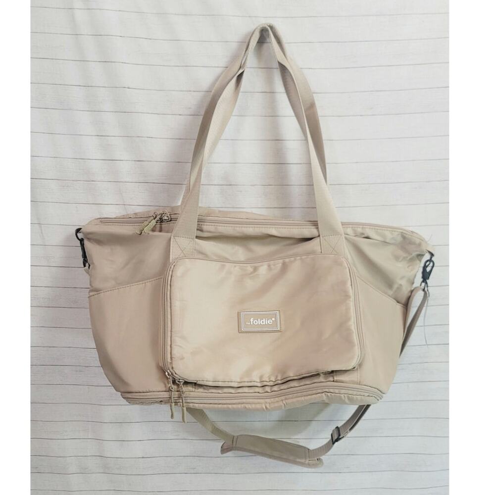 The Foldie Travel Bag in Beige
